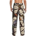 thumbnail image 3 of Xecao Vector Butterflies Men's Straight Lounge Pajama Pants: The Ultimate in Comfortable Sleepwear, 3 of 9