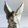 Guardian Angel Resin Statue 10 in. tall Catholic Figurine