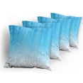 thumbnail image 5 of Ambesonne Abstract Throw Pillow Cover 4 Pack, Star Vibrant Celestial, 24", Sky Blue White, 5 of 7