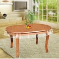thumbnail image 1 of Protector ovalado Mantel de vinilo transparente Cocina Cubierta de mesa ovalada de plástico transparente impermeable TUNC Sencillez, 1 of 5