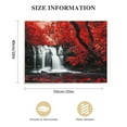 thumbnail image 2 of Nawypu  Black White and Red Wall Art Red Tree Waterfall Picture Canvas Landscape Print Artwork for Living Room Autumn Red Forest Water Wall Decor Painting Framed Ready to Hang, 2 of 5