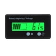thumbnail image 2 of Battery Capacity Indicator, Double Button Design With Light Alarm Function, Voltage Display, With Connection Line, LCD Display For Battery, 2 of 8