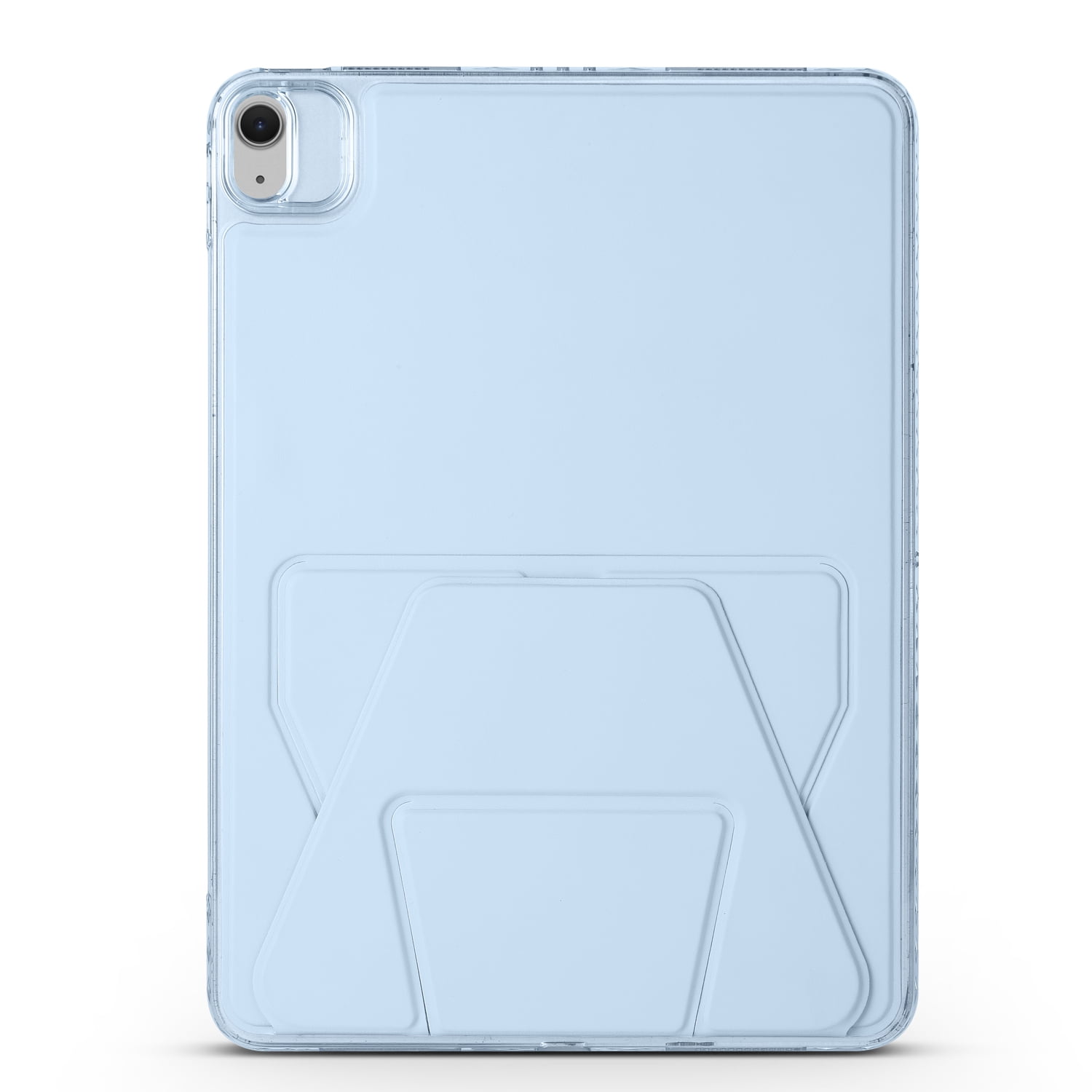 TECH CIRCLE Slim Back Cover Case for iPad (9th/8th/7th Generation) 10.2", Built-in Kickstand, Supports Apple Pencil Charging & Attachment, TPU/PU Leather Protective Lightweight Thin Case, Blue