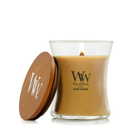 GOLDEN BOURBON WoodWick 10oz Medium Jar Candle