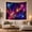 Cosmic Fireworks, variant on Cosmic Fireworks in Deep Space with Nebula Wisps, Dramatic Celestial for Astronomy Fans, Vibrant Night Sky Wall Art, Christmas Gift Tapestry Wall Hanging for Bedroom and Dorm Room