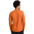 thumbnail image 4 of Hanes Sport Cool DRI Men's Performance Long Sleeve T-Shirt, Value 2-Pack Safety Orange XL, 4 of 5
