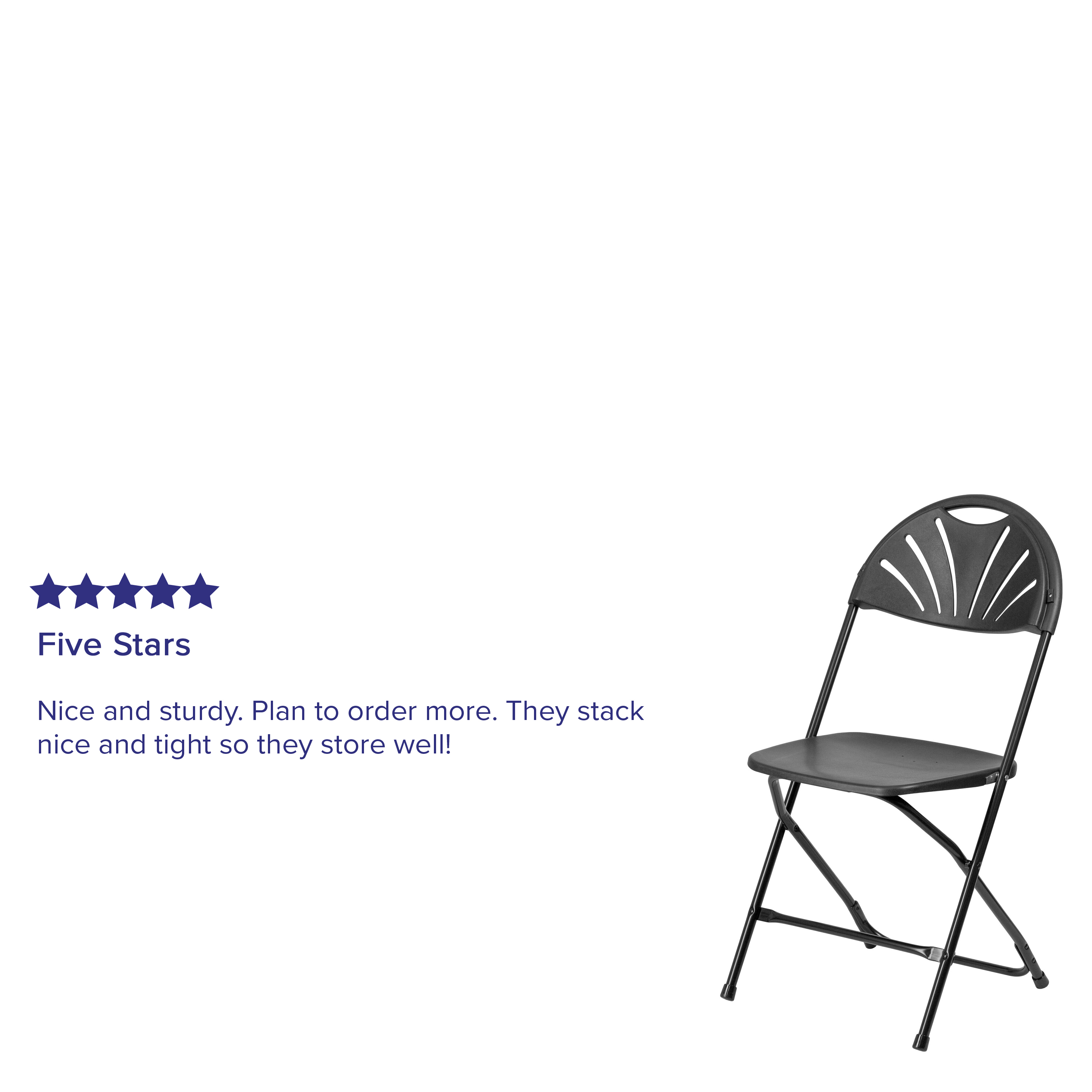 Flash Furniture Steel Folding Chair (2 Pack), Black - image 4 of 14