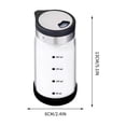 thumbnail image 3 of Glass Spice Shaker Bottle with Adjustable Pour Lid, 150ml Seasoning Dispenser with Measurement Marks, Stainless Steel Shaker Jar for Kitchen, Pepper, Salt, and Dry Spices Storage, 3 of 7