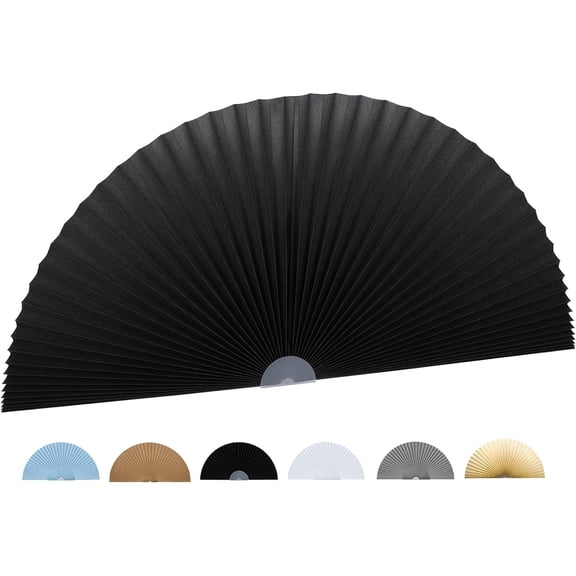 Arch Window Shade Half Moon Circle Light Filtering No Drill Pleated Blinds