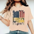 thumbnail image 5 of Raeneomay Oversized T Shirts for Women Fashion Independence Day Printed Short Sleeved Round Neck T-Shirt Top, 5 of 5