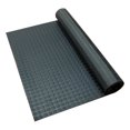 thumbnail image 2 of Rubber-Cal Coin-Pattern Thermoplastic Flooring -- 3.5mm x 36" x 10ft - Black, 2 of 9