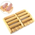 thumbnail image 1 of Dual Foot Massager Roller - Plantar Fasciitis Relief, Foot - Trigger Point Therapy, Reflexology Tool, Stress Relaxation Gifts for Women, Men - Wooden, 1 of 6
