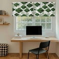 thumbnail image 5 of Dark Green Geometric Moroccan Tier Curtains 36 Inch Length, Abstract Ombre Modern Cafe Short Curtains for Bathroom Over Sink, Small Kitchen Curtain Light Filtering Tiered Drapes 2 Panels 27.5"Wx36"L, 5 of 8