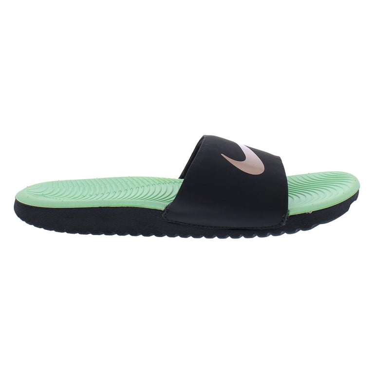 Nike Kids Kawa Sliders Youth Sandals Black/Mint Green Size  display picture 3