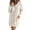 Beige, variant on Stralyhd Oversized Hoodie Dress for Women Long Sleeve Henley Neck Hooded Pullover Fall Winter Comfy Casual Sweatshirts Mini Dress Gray S