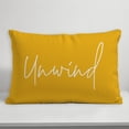 thumbnail image 4 of Creative Products Unwind Script Yellow 14x20 Indoor / Outdoor Pillow, 4 of 8