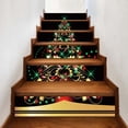 thumbnail image 4 of Rvaymup 6pcs Christmas Tree Tile Floor Stair Sticker Mural Decals Adhesive Art Wallpaper, 4 of 9