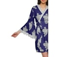 thumbnail image 5 of Moomaya Cotton Printed Bell&nbsp;Sleeves&nbsp;Robes&nbsp;For Women Bridesmaid&nbsp;Robes&nbsp;Bathrobes, 5 of 6