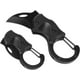 thumbnail image 1 of navajas de bolsillo pequeñas, cuchillo con mosquetón y cortador de cajas con hoja de acero inoxidable de 1,34 pulgadas, minicuchillos plegables, gadgets EDC de 10 cm, color negro, 1 of 5