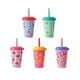 thumbnail image 1 of REDUCE los vasos portátiles GoGo's Kids con tapas y pajitas a prueba de derrames - Paquete de 5 vasos apilables de 12 oz con tapas giratorias - Fácil almacenamiento, apto para lavavajillas - Fruity Cu, 1 of 7