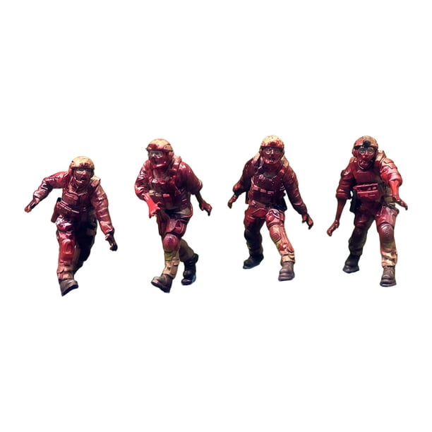 Figura de soldado de The Walking Dead a escala 1:64, miniatura de zombi, figuras de guerreros populares. Estilo E