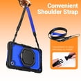 thumbnail image 4 of for Samsung Galaxy Tab A11 Case 8.7 inch, 360 Rotating Shockproof Cover with Stand, Handle, Shoulder Strap (2025, SM-X133/X135), Dark Blue Panel, 4 of 7