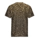 thumbnail image 4 of Camiseta de cuello redondo con estampado digital para mujer - Manga corta, top informal de verano - Camiseta con estampado gráfico de moda - S-XXXXL, 4 of 5