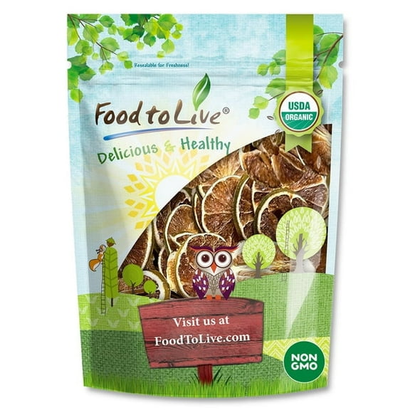 Organic Dry Lime Slices, 2 Ounces – Vegan, Kosher, Bulk – by Food to Live