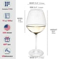 thumbnail image 2 of Juego de 6 copas de vino de plástico Crayline, 450 ml, irrompibles, 2 of 7