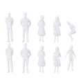 thumbnail image 1 of unbranded 10Pcs Mini White People Figures Plastic for Students Lifelike Models for Architectural Building, 1 of 8