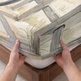 thumbnail image 3 of Twin Sze Fitted Sheet Set - Beach Bicycle 2 Piece Bedding Sets 16" Deep Pocket Fitted Sheet with 1 Pillowcase, Summer Coastal Floral Basket Vingage Brushed Microfiber Hotel Luxury Bed Sheets, 3 of 9