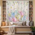 thumbnail image 2 of Easter Eggs Kitchen Curtains 63 Inch Length, Spring Daisy Eucalyptus Leaves Vintage Tiers Curtains for Living Room Berdoom Bathroom, Light Filtering Drapes Window Treatment 2 Panels 42"Wx63"L, 2 of 8