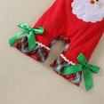 thumbnail image 6 of Generic Baby Festive Pantsuit Jumpsuit Christmas Baby Boys Girls Cute Cartoon Long Sleeve Bowknot Romper Jumpsuit Outfit Clothes Baby Girl/Boy Christmas Romper Set Baby Christmas Onesie, 6 of 9