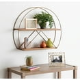 thumbnail image 4 of Kate and Laurel C-Shape Floating Shelves, 5.12" x 25.98", Brown, 4 of 6