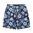thumbnail image 5 of Yievot Beach Shorts for Women Graphic Print Drawstring Elastic Waist Summer Vacation Casual Shorts with Pockets, 5 of 5