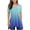 Blue, variant on Xihbxyly Women's Blouses, Womens Tops Crew Neck Short Sleeve T-Shirts Summer Print Blouses Casual Loose Tops Blouses Fashion Tunic Shirt