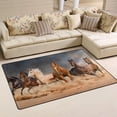 thumbnail image 2 of Coolnut Lightweight Soft Area Rugs 60 x 39 inch (5'x 3'3"), Group Horses Running Floor Mat for Kids Playing Room Hardwood Floor Living Room Nursery Rugs, 2 of 6