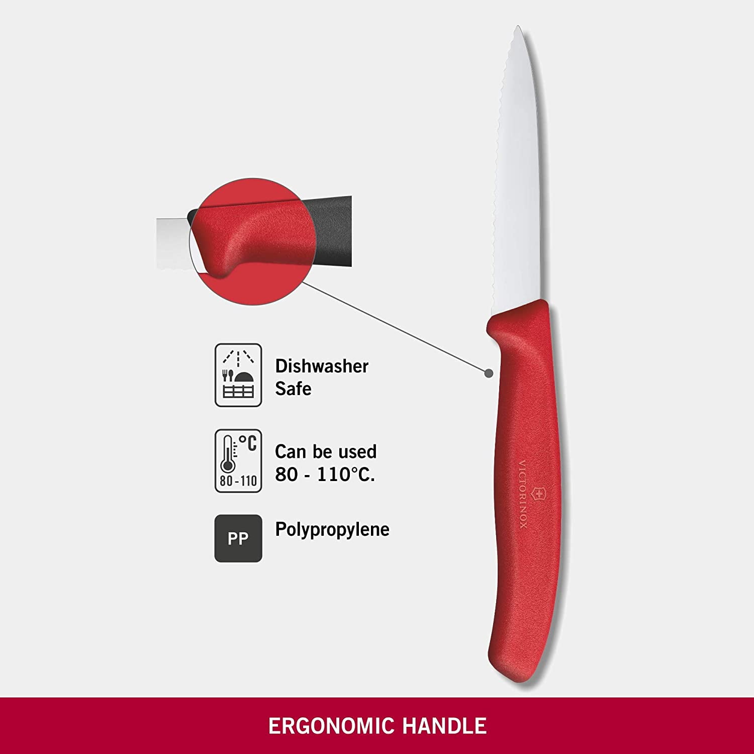 Victorinox Swiss Classic Paring Knife - Red - 3 in