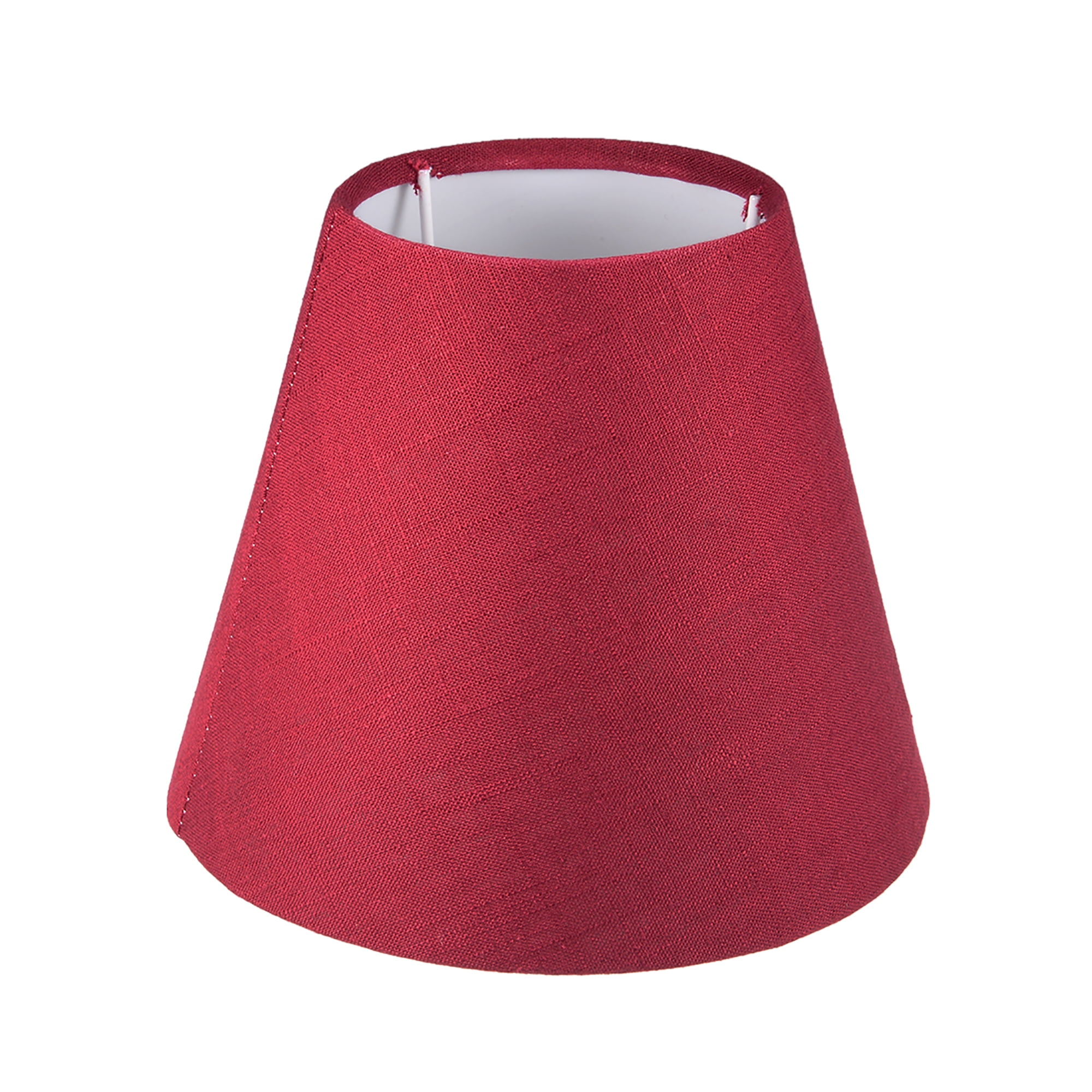 1x Red Textured Fabric Lampshade Table Lamp Floor Light Shade Cover 