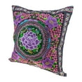 thumbnail image 3 of Spring Fantasy Purple Flower Garden Embroidery Throw Pillow Cover Set of 2, 3 of 6