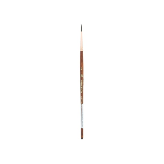 Princeton Brush Neptune Synthetic Squirrel Watercolor Brush, Round, 2