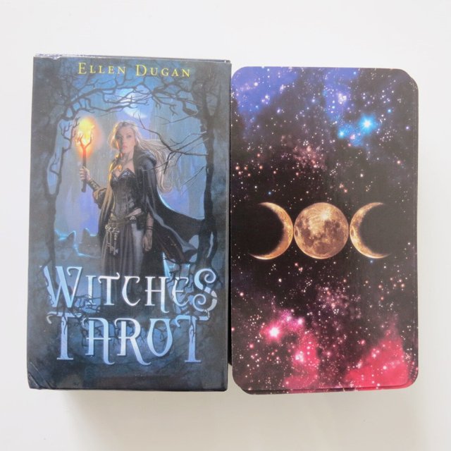 Cartas de oráculo de baraja de Tarot para mujeres y niñas, juego de cartas de adivinación misteriosa, bruja verde, juego de mesa, nuevo Fivean unisex