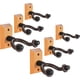 thumbnail image 1 of Juego de 6 ganchos para guitarra de montaje en pared, madera dura, hogar y taller, fáciles de instalar para guitarra acústica, guitarra clásica, guitarra eléctrica, bajo,, 1 of 5