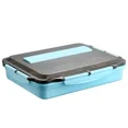 thumbnail image 1 of Stainless Steel Thermal Lunch Box Layers Multi Grids Tableware Students School Adult Lunch Boxes Spoon Chopsticks Storage Box blue-2500ml, 1 of 6