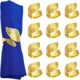 thumbnail image 1 of Queilt Gold Leaf Napkin Rings Set of 12, Metal Material, 1 of 5
