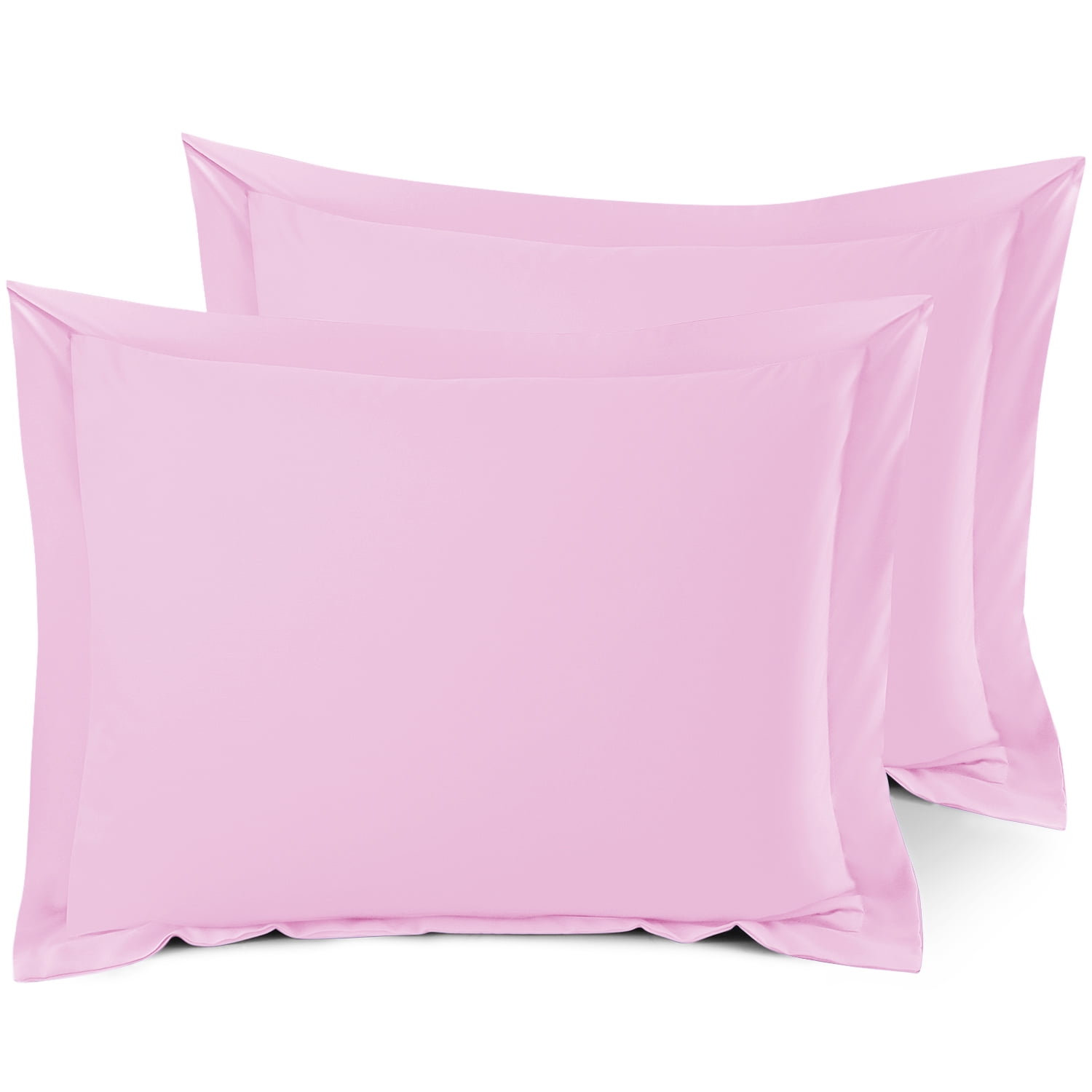 Nestl Set of 2 Standard 20"x26" Size Pillow Shams Lilac, Hotel Luxury