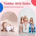 thumbnail image 5 of Toddler Girls Socks with Grips Baby Anti Slip Ankle Socks 12 Pairs Kids Cute Cartoon Patterns Sock for 6M-7 Years, 5 of 7