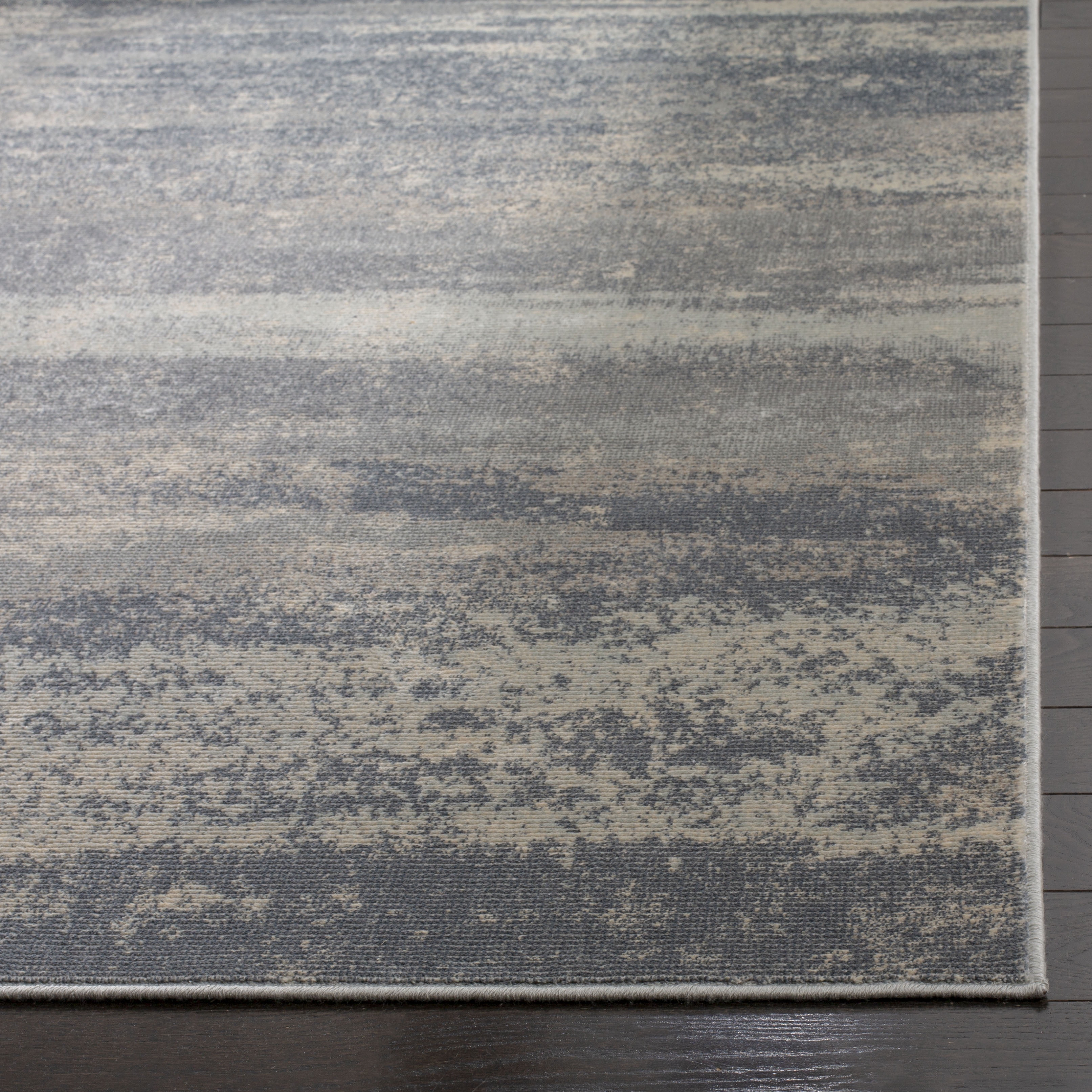 SAFAVIEH Noble Natalee Abstract Area Rug, Light Blue/Ivory, 5'1" x 7'6"