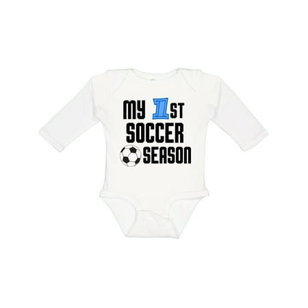 

Inktastic My 1st Soccer Season Gift Baby Boy Long Sleeve Bodysuit