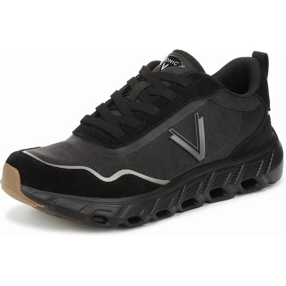 Vionic Presley Women's Athletic Black Mesh Suede Size 12 W